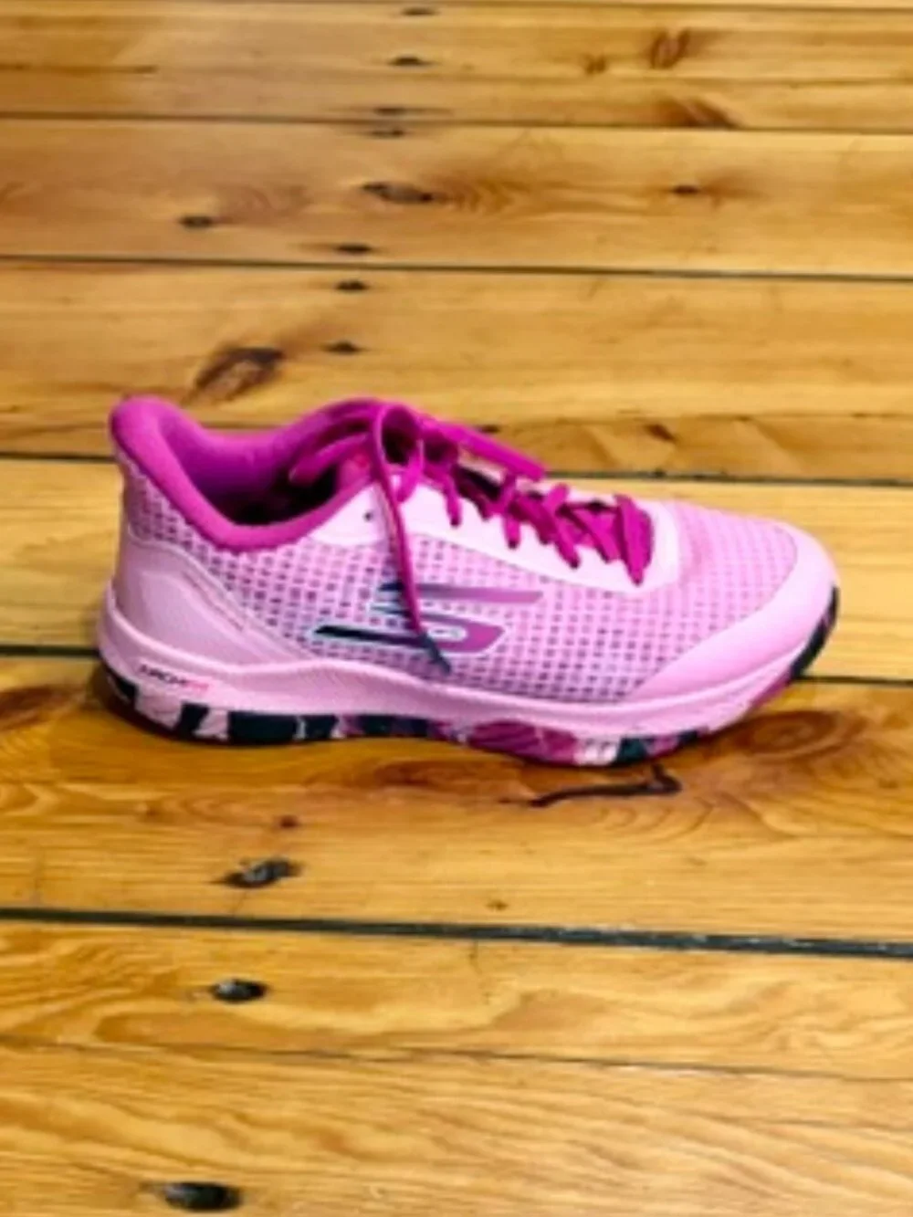 Skechers Womens Go Train Arch Fit Viper Court Pro Pickleball in pink size 8 - Picture 2 of 9
